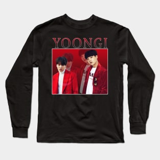 BTS - Yoongi retro vintage style Long Sleeve T-Shirt